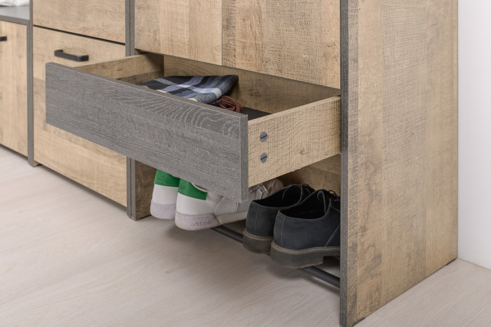 Трувор Прихожая 233, дуб гранж песочный/интра