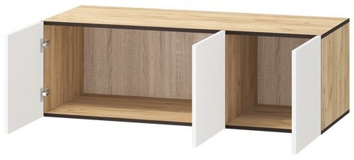 Антресоль Бастион ЛДСП 1,2 (Крафт золотой / Белый древесный)