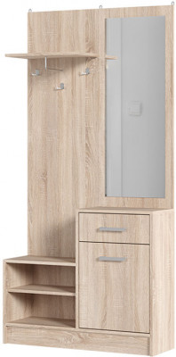 Прихожая "Дебора" (900х1840х292) дуб сонома/дуб сонома