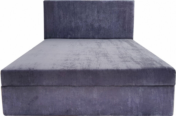 Кровать атланта с матрасом 120*190 велюр коричневый