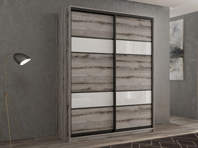 Шкаф-купе Кааппи 8 Эвок Окаменелый 130х60х230 см