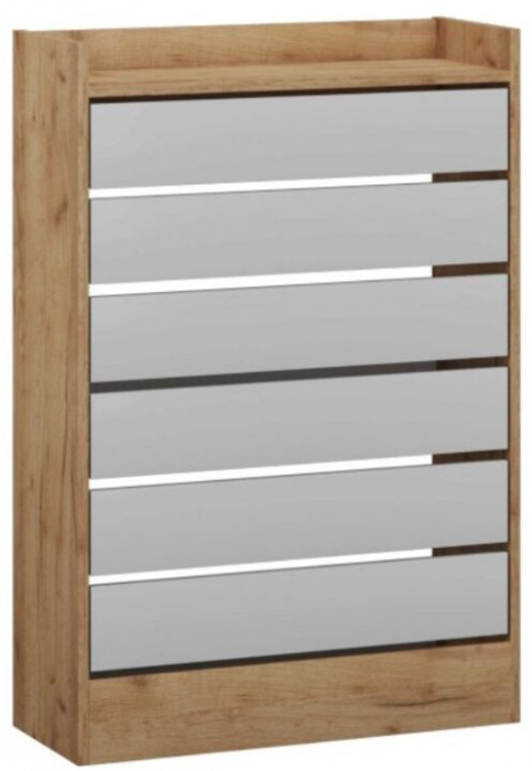 Ямайка обувница ЯПТ-2 дуб крафт золотой/белый