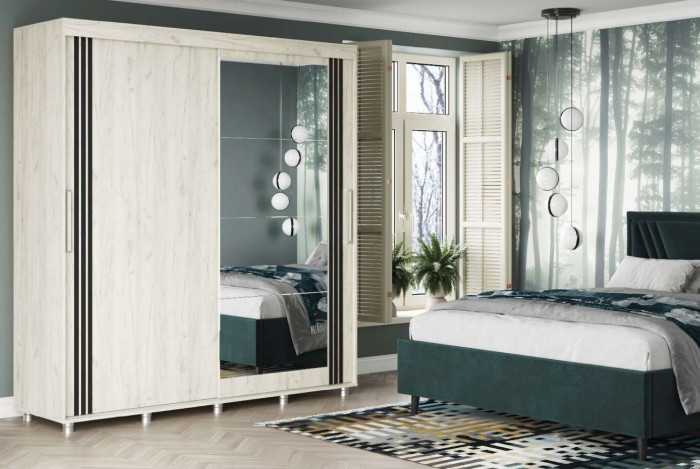 Форест Шкаф-купе 2000, крафт белый