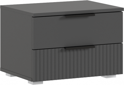 Марвэл Тумбы прикроватные 2шт, Графит/Браш графит