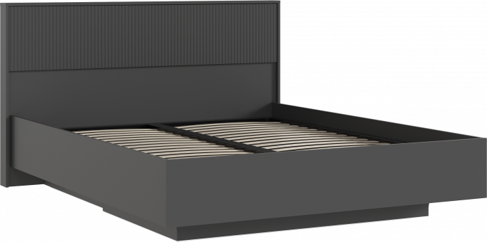 Кровать парящая с ортопед. основанием Марвэл 1,6м, Графит/Браш графит
