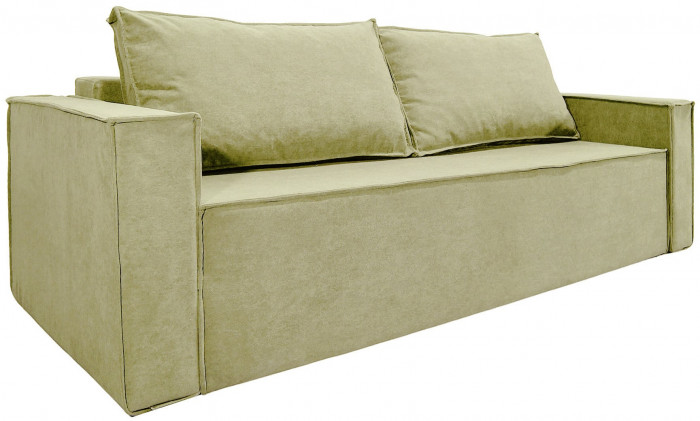 Диван еврокнижка Лофт Люкс велюр бежевый