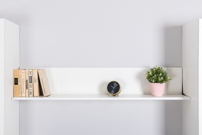 Валенсия Гостиная № 101, ЛДСП белый шагрень/МДФ белый шагрень