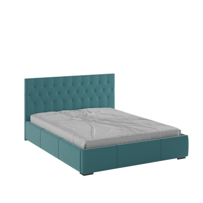 Октавия Кровать интерьерная 160 бирюза ромб, ортопед