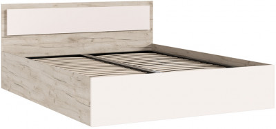 Кровать 1,4м с подъемным механизмом Мартина, Крафт серый/Кашемир