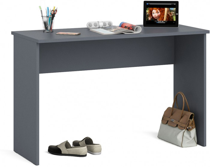 Мори Стол письменный МСП1200.1, цвет графит, ШхГхВ 120,4х50х76,6 см.