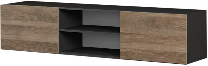 Модульная гостиная Альда, Черный/Дуб Велингтон