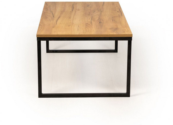 Стол журнальный Ланс Макси Дуб крафт золотой / Черный