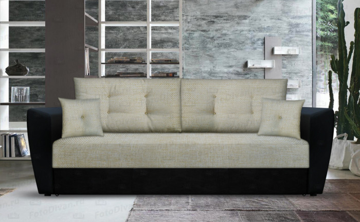 Диван еврокнижка Амстердам 160 рогожка бежевая