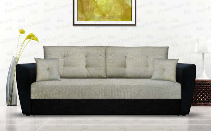 Диван еврокнижка Амстердам 160 рогожка бежевая