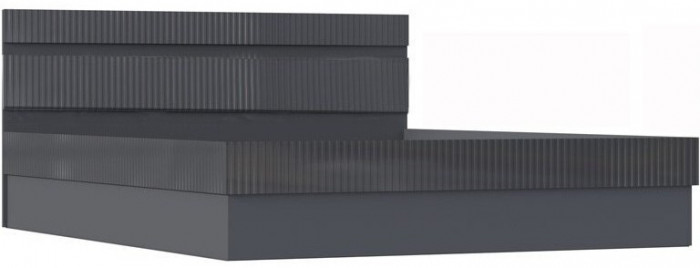 Модульная спальня Оливия (Графит, Графит Софт)