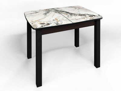 Стол СМ-6 Флорида ноги окрас квадратный венге/черный