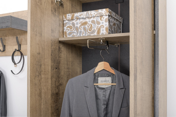 Трувор Прихожая 242, дуб гранж песочный/интра