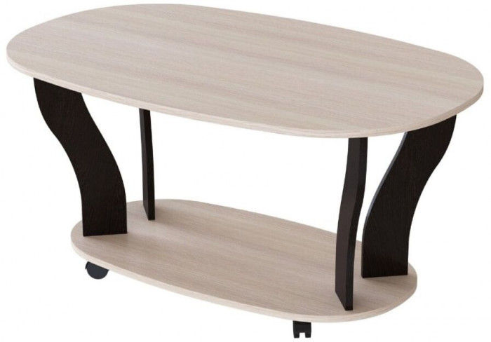 Журнальный стол Консул-3 дуб молочный/венге