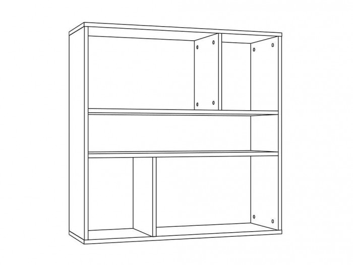 НМ 011.93 Полка навесная Summit / капучино