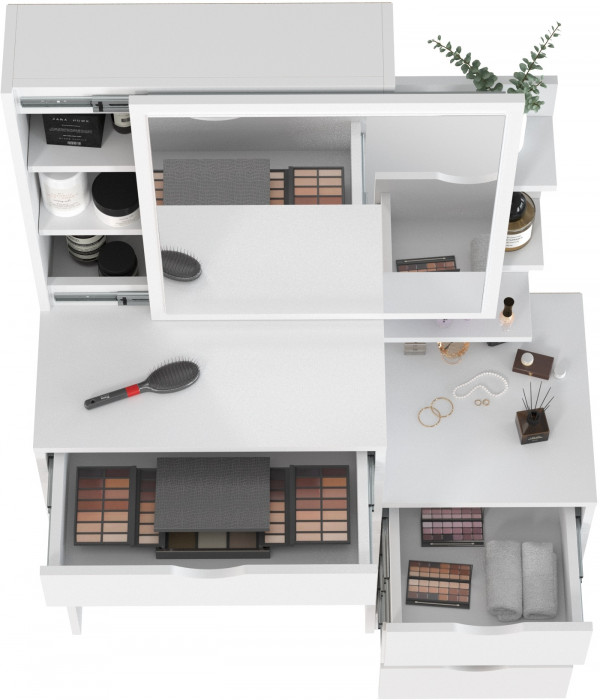 Трюмо 4-25911бел, цвет белый, ШхГхВ 90х40,3х135 см., НЕ универсальная сборка