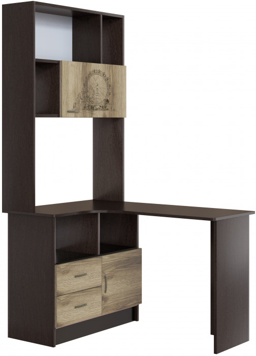 Стол угловой Орион, Венге/Дуб делано