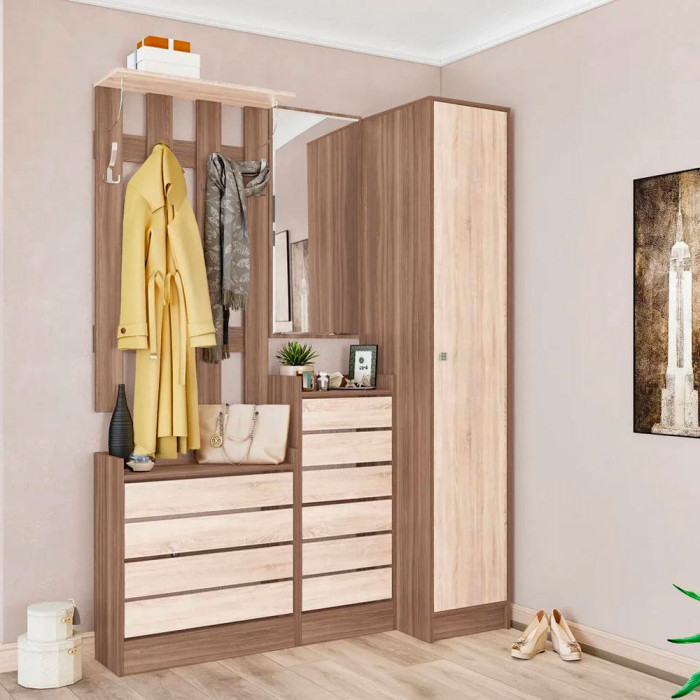 Ямайка Обувница ЯПТ-3 (700*746*270) ясень шимо/дуб сонома