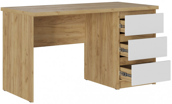 Кабинет Бостон, композиция 1, крафт золотой/белый глянец