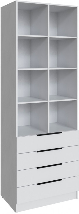 Стеллаж Мадрид (0,8) с 4 ящ., Белый