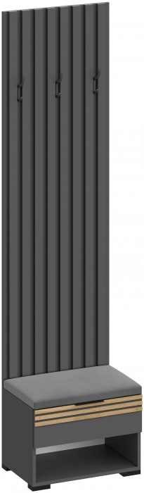 Прихожая Нао, набор №11, Дуб вотан/Белый, Вотан, Simple 27