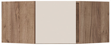 Хелен АН 04 Антресоль угловая (750х400х750) кашемир/дуб крафт табачный