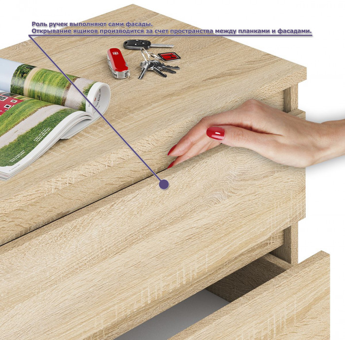 Мори компьютерный стол МС-16 правый + Пенал МШ400.1 + Полка 1200, дуб сонома