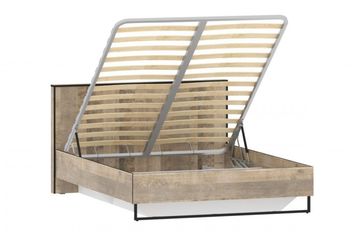 НМ 011.55 Кровать Фолк Дуб Гранж песочный