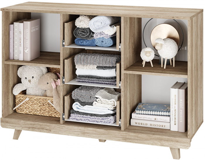 Комод "Мегаполис" КМ-15 Дуб каньон/M20 меркурий