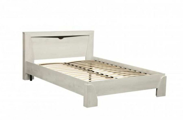 Кровать 33.09-01 Лючия 1400 с ортопедическим основанием Бетон пайн белый/венге