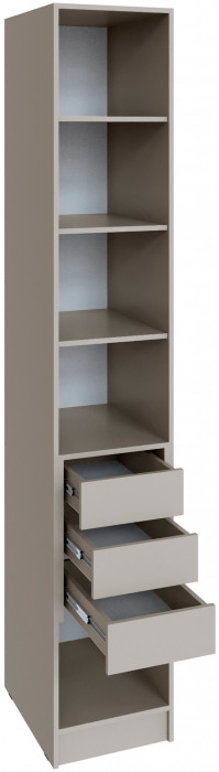 Шкаф-пенал Мадрид (0,4) с 3 ящ. внутри, Кашемир