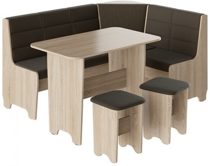 Техас Кухонный уголок Исп.2 (Дуб Сонома/Кашемир Крем)