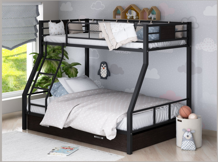 Двухъярусная кровать Гранада-1Я (Коричневый, Венге)