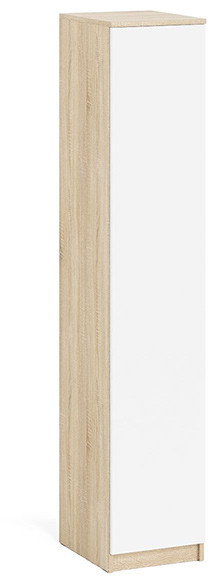 Мори Пенал МШ400.1, цвет дуб сонома/белый, ШхГхВ 40,4х50,4х209,6 см., универсальная сборка