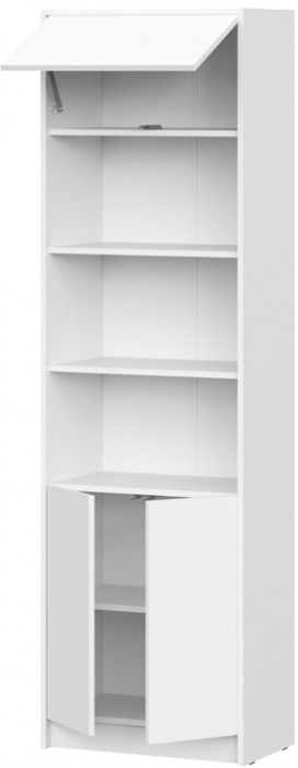 мс Айден СТЛ06-600.2 600х2000х350 белый ЛДСП/белый ЛДСП