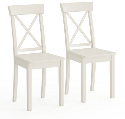 Два стула Мебель--24 Гольф-14 разборных, слоновая кость