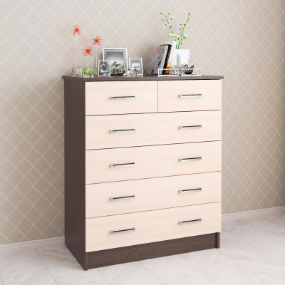 Комод Катрин 5 (820*990*425) венге/дуб молочный