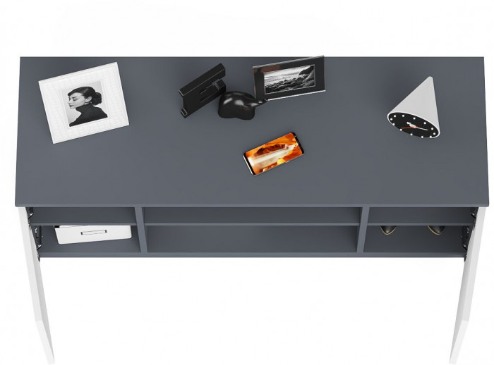 Мори Тумба ТВ МТВ1200.1, цвет графит/белый, ШхГхВ 120,4х41х54,6 см.