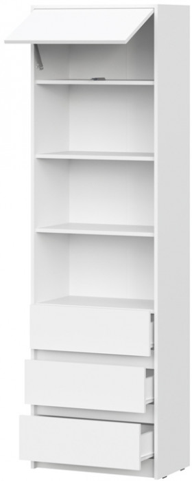 мс Айден СТЛ06-600.3 600х2000х350 белый ЛДСП/белый ЛДСП