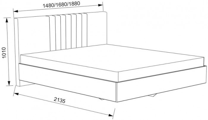 Кровать с латами Соло 160*200, Зеленый