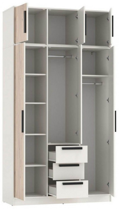 83.08 шкаф + 83.11 тумба Вегас Белый