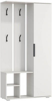 Шкаф комбинированный Кармен-1 Белый