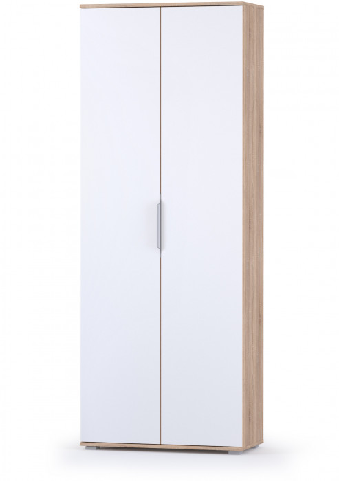 Куба Прихожая 12, цвет дуб сонома/белый премиум, ШхГхВ 204,2х107,3х210,6 см., универсальная сборка