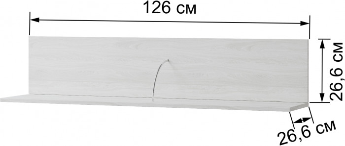 Модульная гостиная Ливорно, набор 1, Ясень анкор светлый/Патина серебро