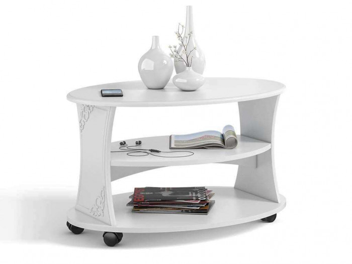 Стол журнальный Италия ИТ-14 белое дерево