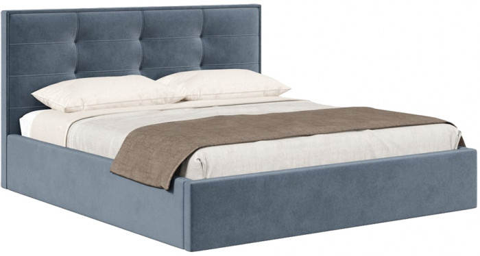 Кровать с подъёмным механизмом 1600 Римини, темно-серый 017